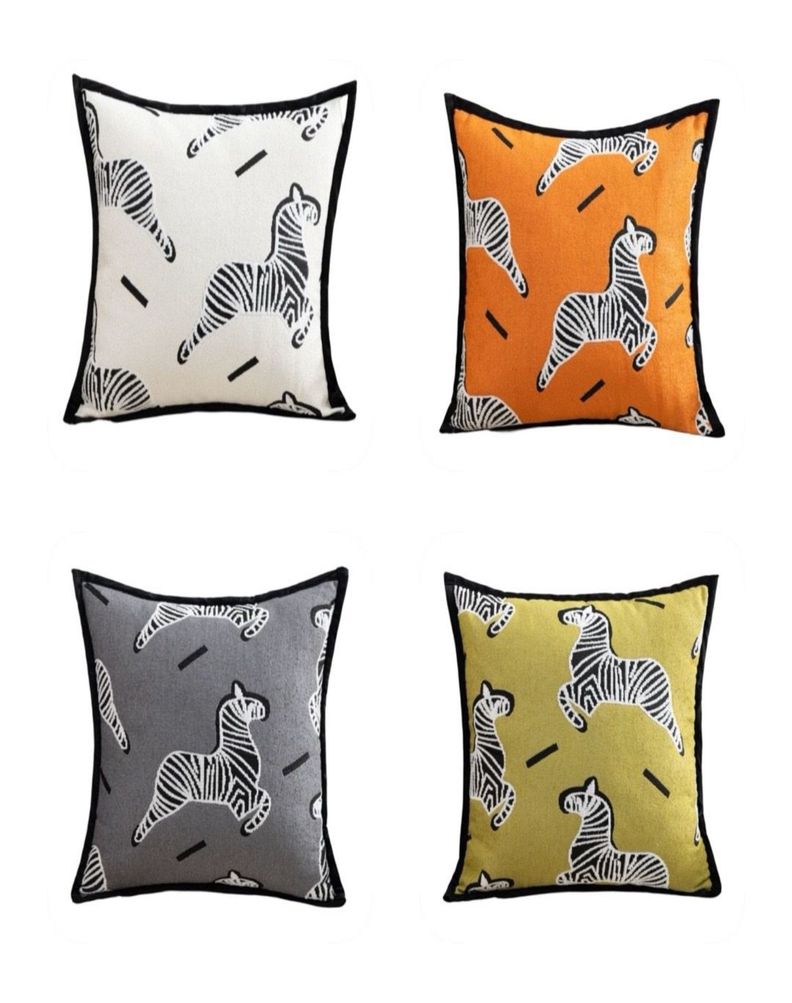 Pack 4 Fundas de Cojín 45x45 cm Diseño Animales 15nd1-0