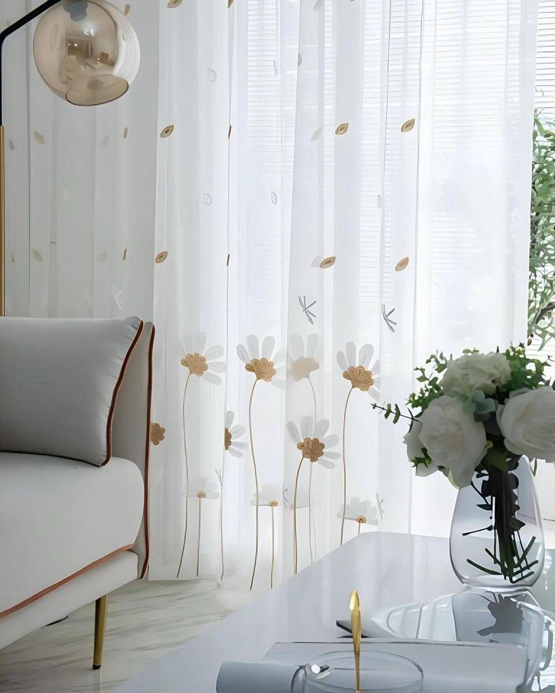 Pack de Visillo transparente con textura 140x230cmv14-3