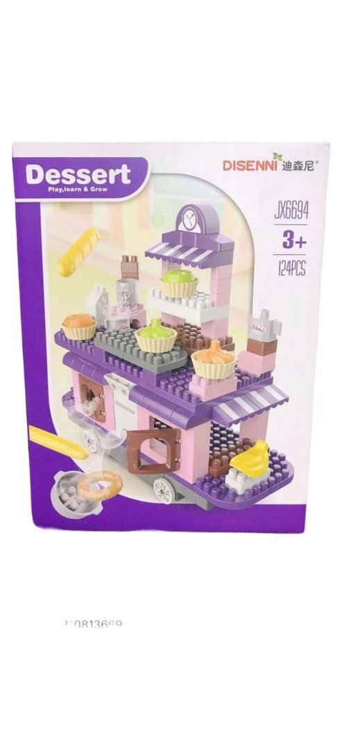 Cocina de Construcción 117 Piezas con Accesorios-Morado-1