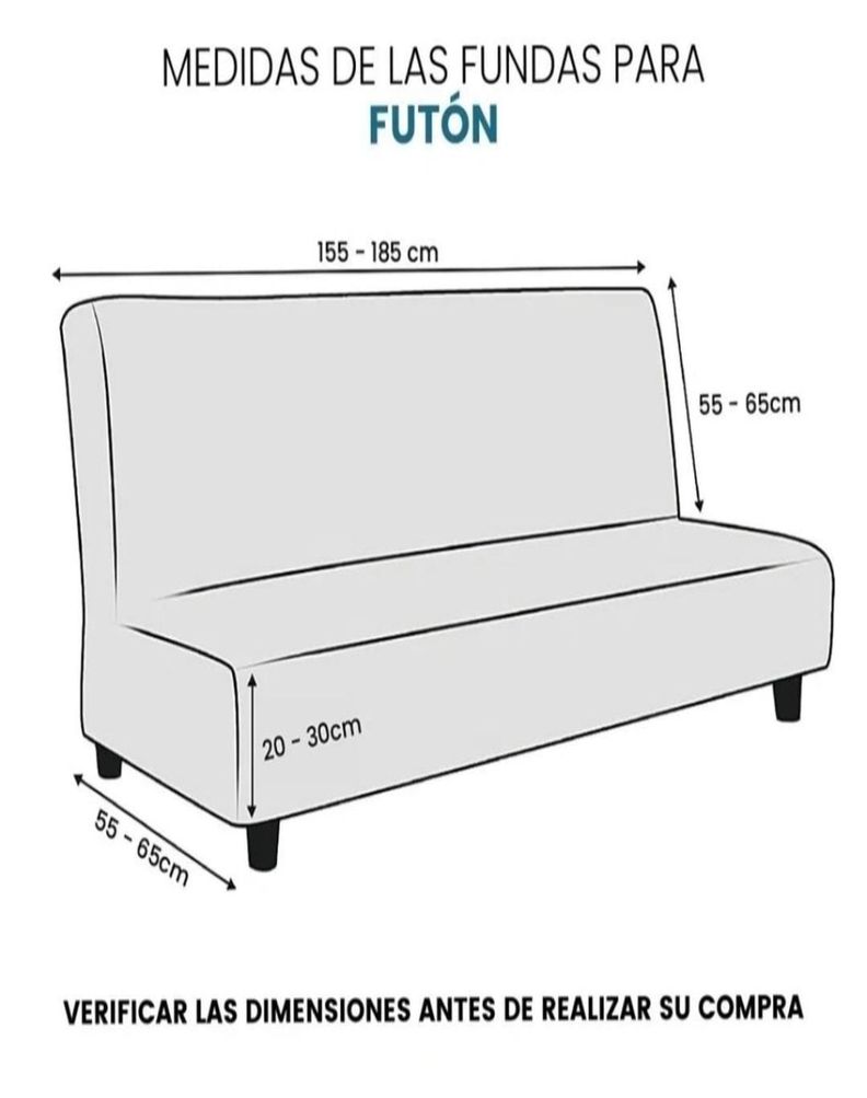Cubre Futón Texturizado - Funda Protectora F1-3