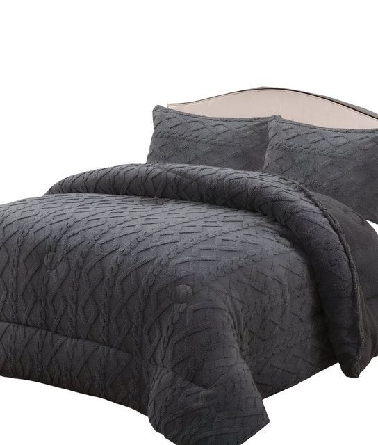 COBERTOR GRUESO PARA INVIERNO KING - SUPER GRIS -04-0