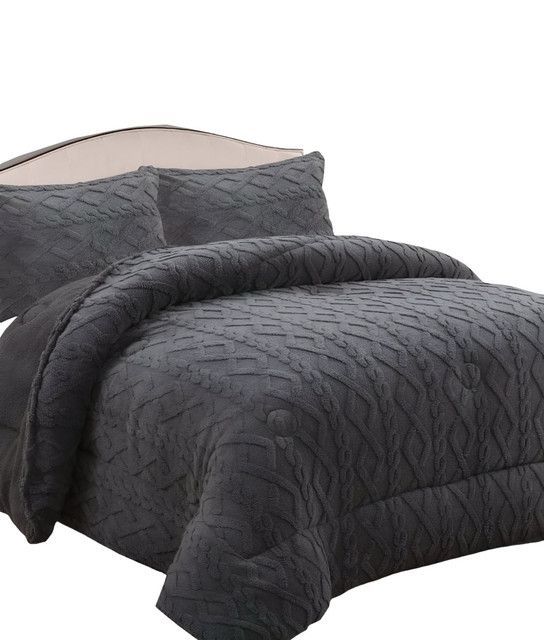COBERTOR GRUESO PARA INVIERNO KING - SUPER GRIS -04-1