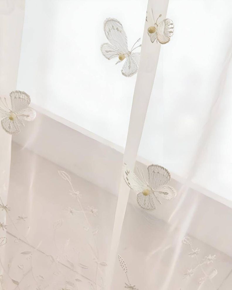 Pack de Visillo transparente con textura 140x230cmv17-1