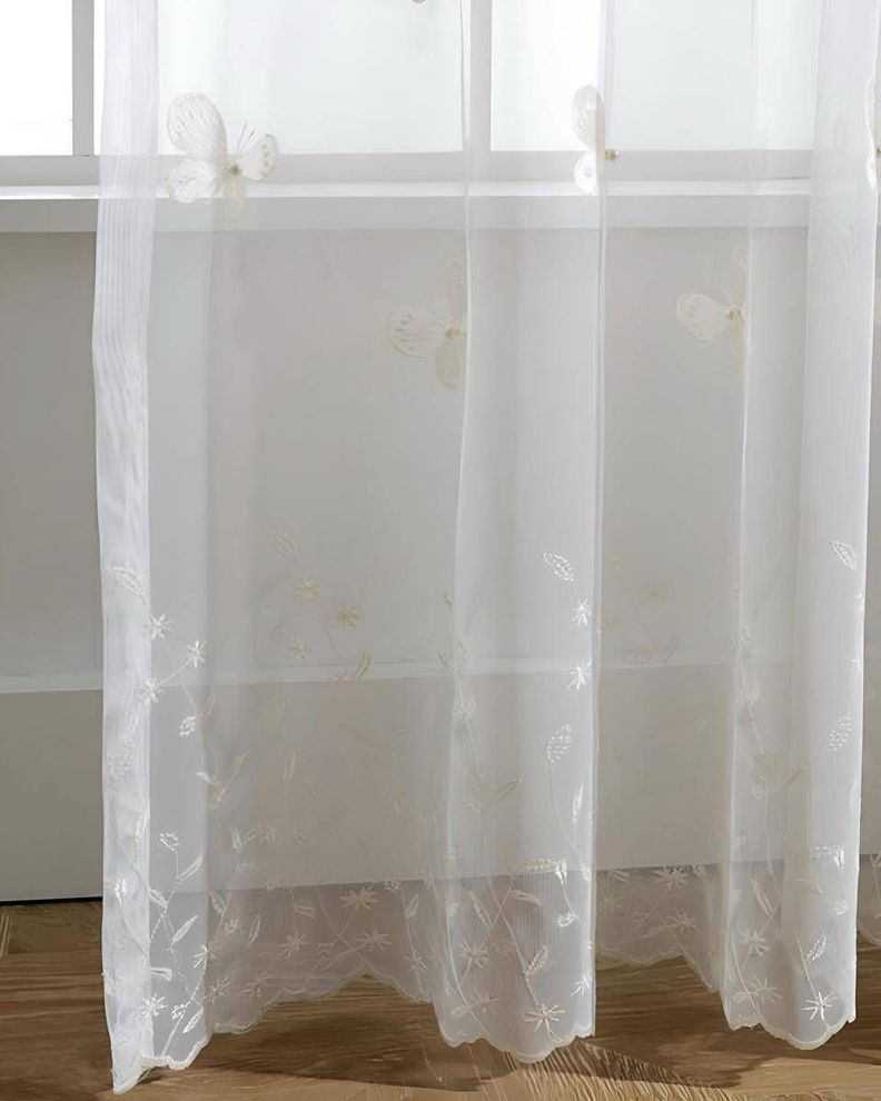 Pack de Visillo transparente con textura 140x230cmv17-3