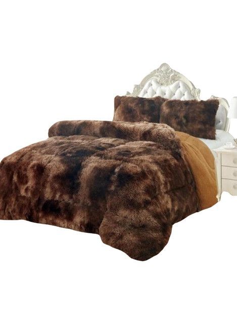 CUBRECAMA PELUDO DE INVIERNO 2 PLAZA * 1-1