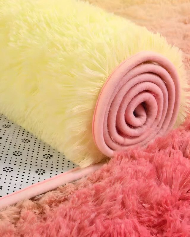 Alfombra peluda Suave 180 x 200 cm Primera Calidad Multicolor-3