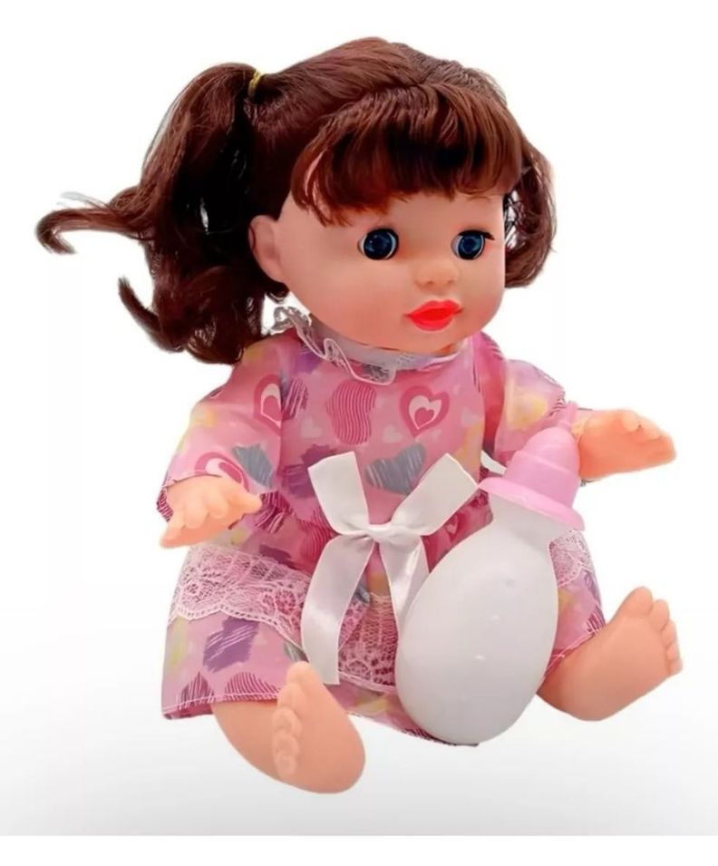 COCHE CUNA CON MUÑECA ROSADO -1