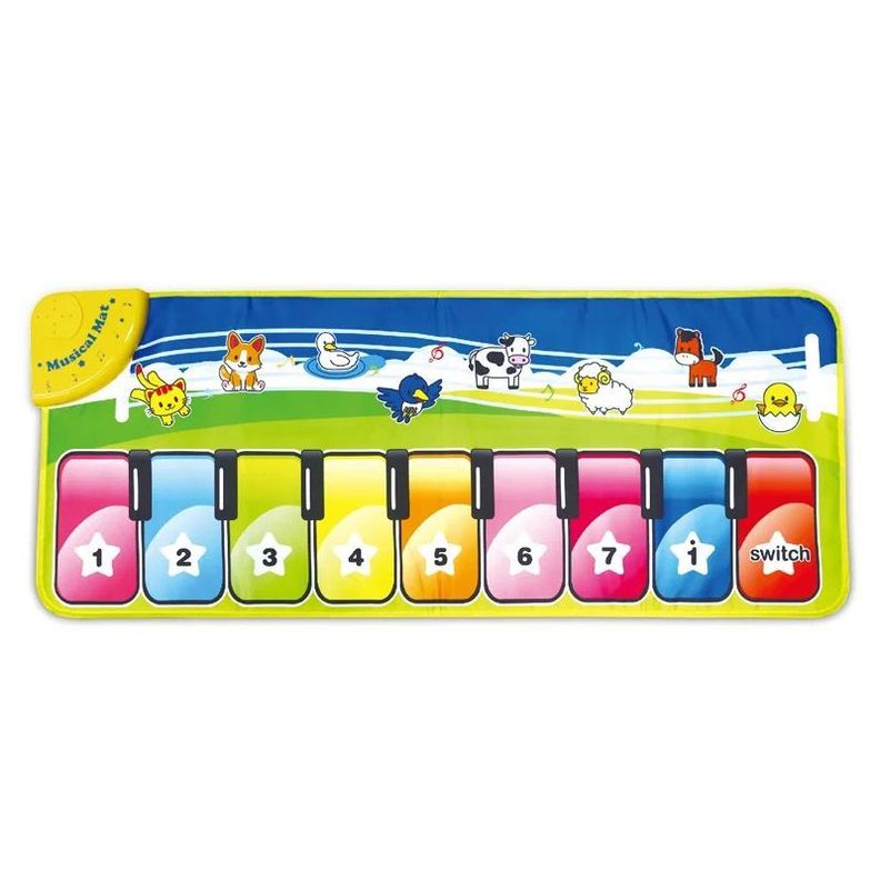 ALFOMBRA PIANO MUSICAL PARA BEBE VERDE-0