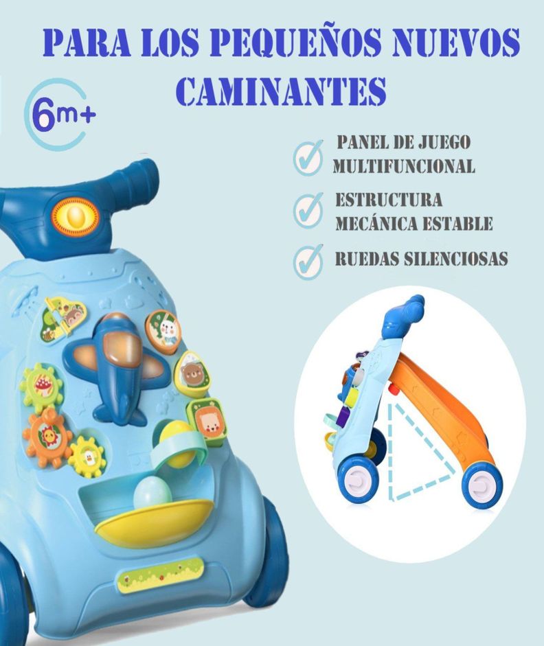 CORREPASILLOS CAMINADORA BEBE MUSICAL ANDADOR D1-3