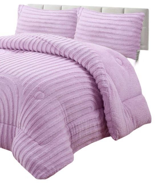 COBERTOR GRUESO PARA INVIERNO KING - SUPER KING LILA-0