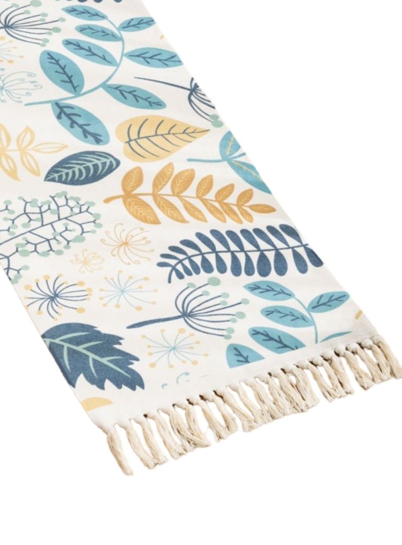 BAJADA DE CAMA O DE PASILLO MATERIAL DE LINO 60 X 130 CM-1