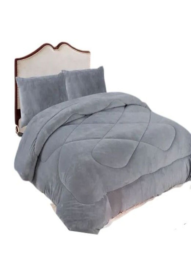 CUBRECAMA PLUSH DE INVIERNO CON CHIPORRO D-5-0