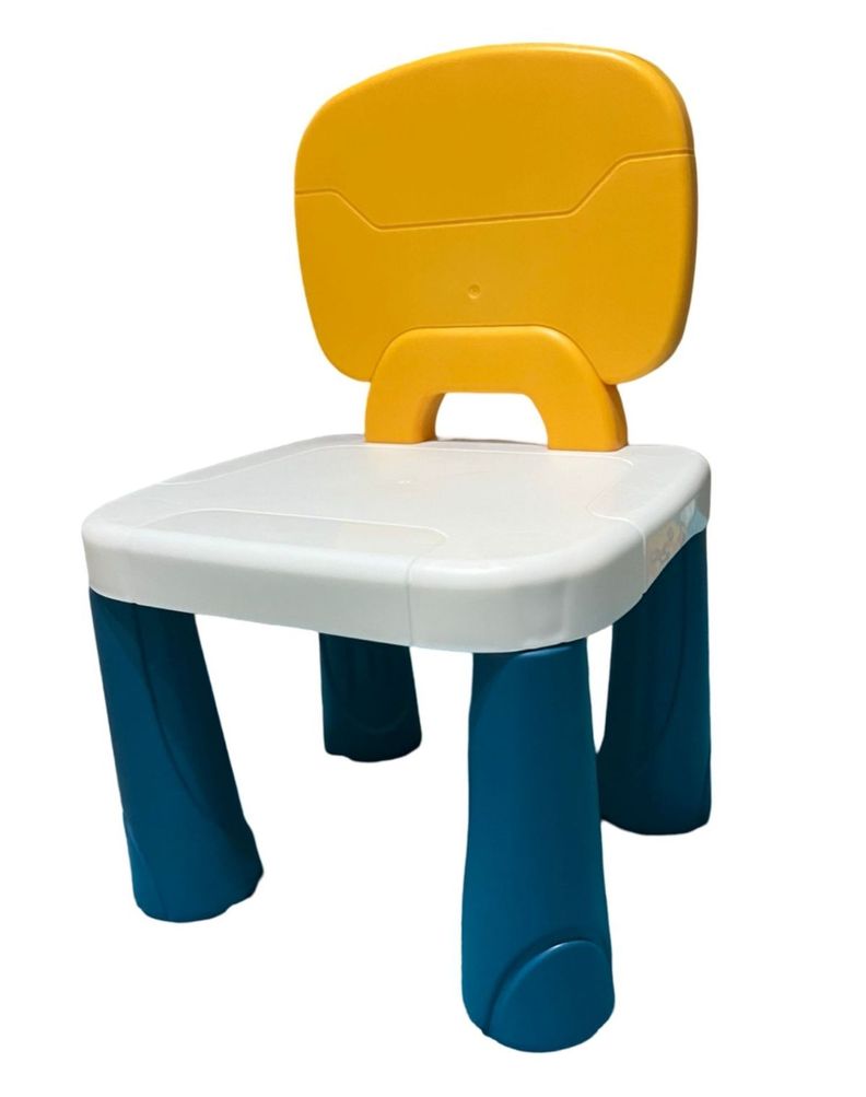 Mesa de Juego para Niños con Silla y Bloques-3