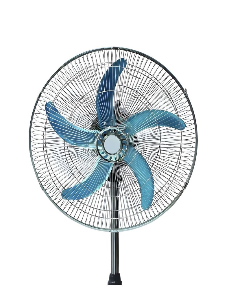 Set de 2 Ventiladores de 18 pulgadas Aspa Metálica Plateada -0