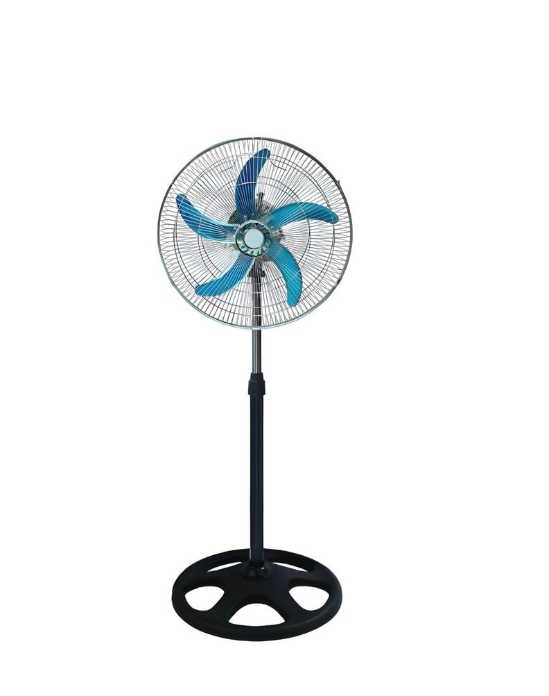Set de 2 Ventiladores de 18 pulgadas Aspa Metálica Plateada -2