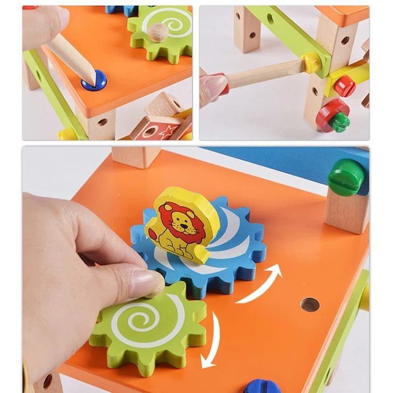 Silla Infantil Montessori Madera con Tornillos-2