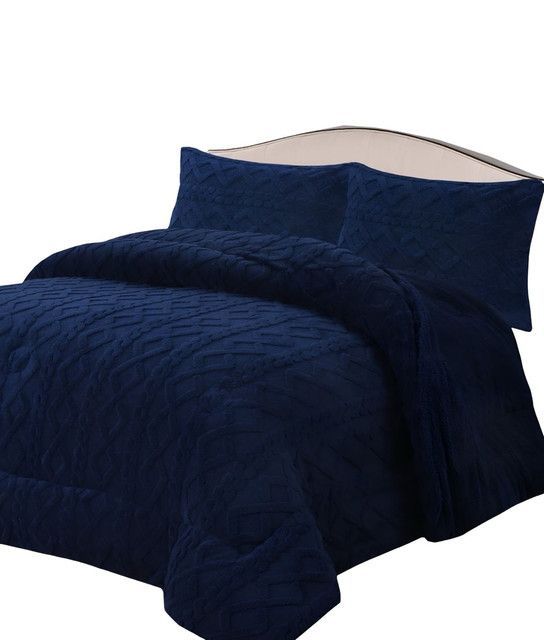 COBERTOR GRUESO PARA INVIERNO KING - SUPER AZUL -03-0