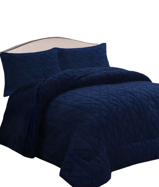 COBERTOR GRUESO PARA INVIERNO KING - SUPER AZUL -03-1