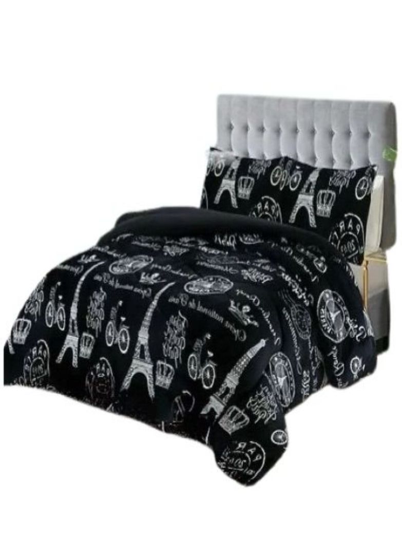 CUBRECAMA PLUSH DE INVIERNO CON CHIPORRO D-9-1