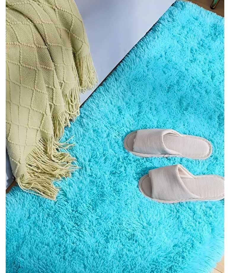 Alfombra peluda pasillera liviana 70x150 ultra suave CELESTE-3