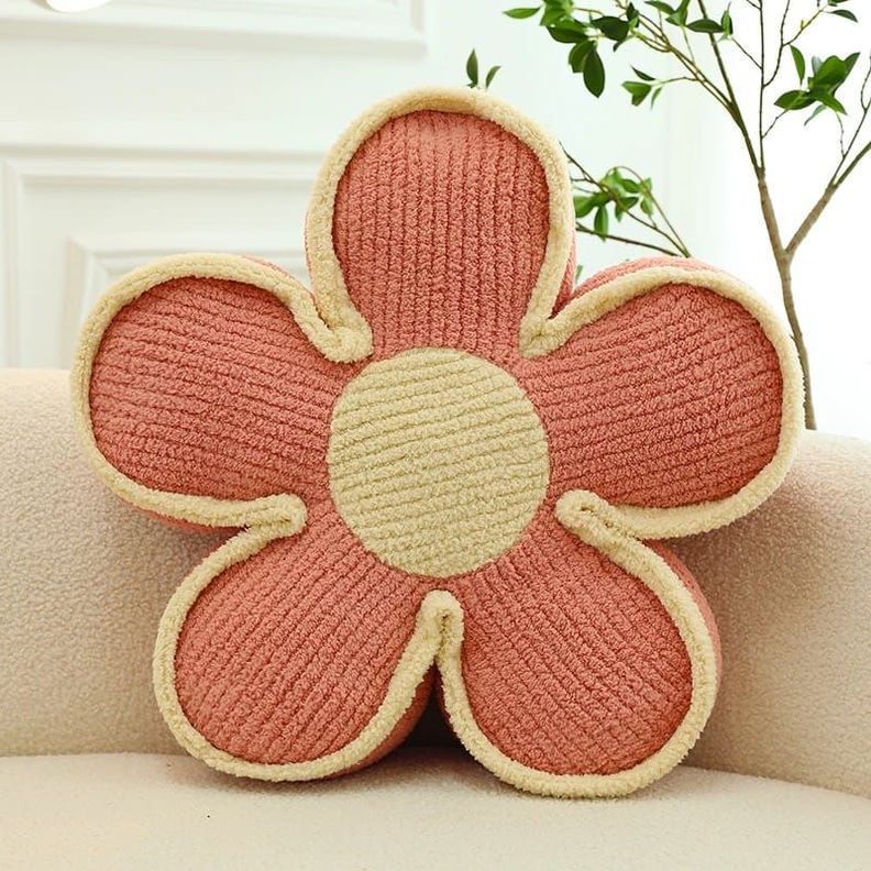 SET DE 2 COJINES DISEÑO FLOR COLOR ROSADO-0