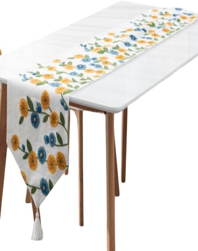 CAMINO DE MESA BORDADO ELEGANTE 33 X 180cm DC5-0
