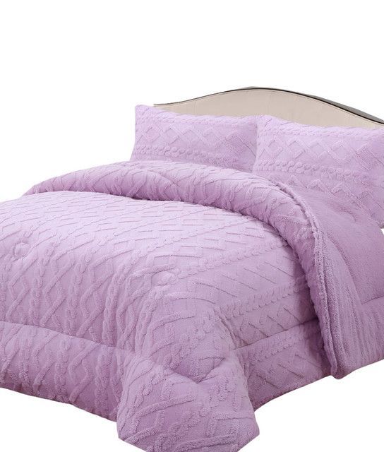COBERTOR GRUESO PARA INVIERNO KING - SUPER LILA -11-0