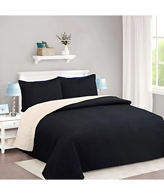 COLCHA QUILT SHERPA INVIERNO PLAZA Y MEDIA C12-2