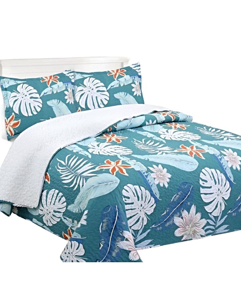 COLCHA QUILT SHERPA INVIERNO PLAZA Y MEDIA C29-0