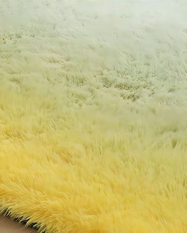 Alfombra peluda Suave 240 x 200 cm Primera Calidad Verde Jaspeado-1