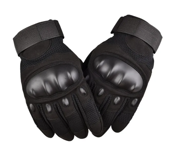 GUANTES TÁCTICOS NEGRO - LISO-1
