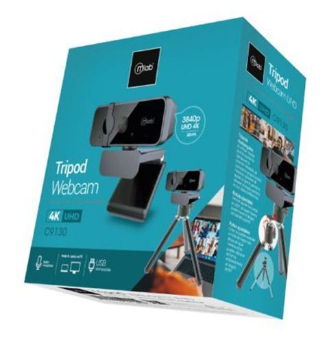 Camara Webcam Mlab C9130 4k Ultra Hd Con Trípode Usb 2.0-0