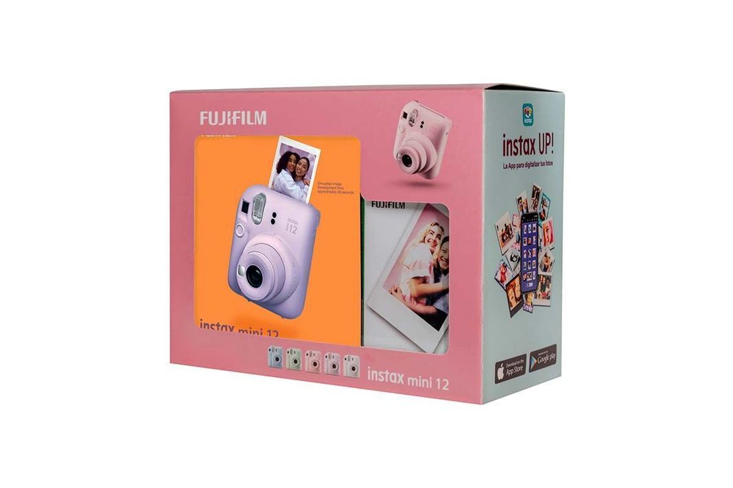 KIT INSTAX MINI 12 – LILAC PURPLE + 10 PELÍCULAS-1