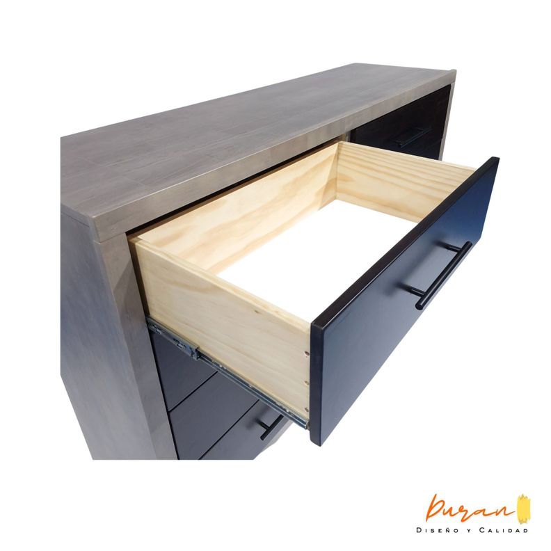 Comoda IZAN 8 Cajones-Gris Ceniza-4