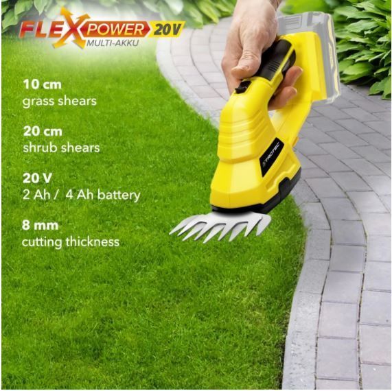 Tijeras cortacésped y arbustos TROTEC PGSS 10-20V / sin batería-6