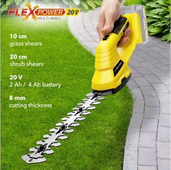 Tijeras cortacésped y arbustos TROTEC PGSS 10-20V / sin batería-7