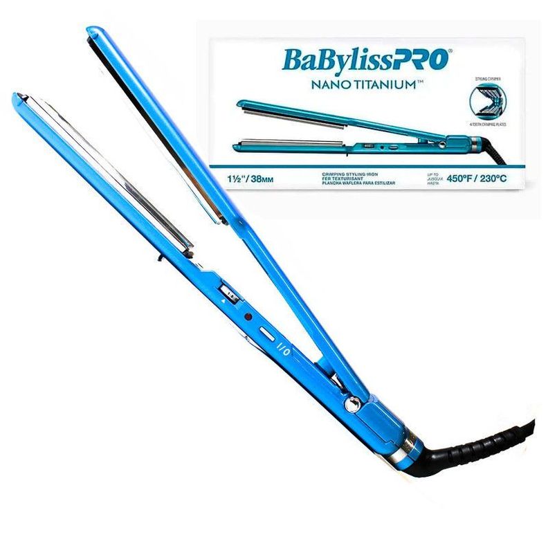Plancha pelo waflera efecto onda 450F 4 dientes Babyliss CVL-4
