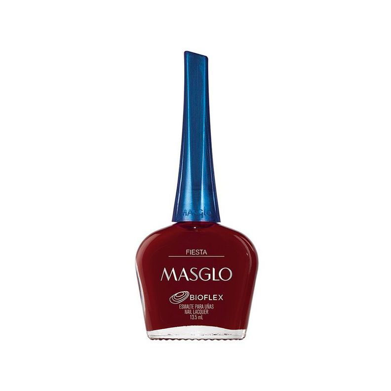 Esmalte tradicional uñas manicure rojo Masglo 13.5 ml-0