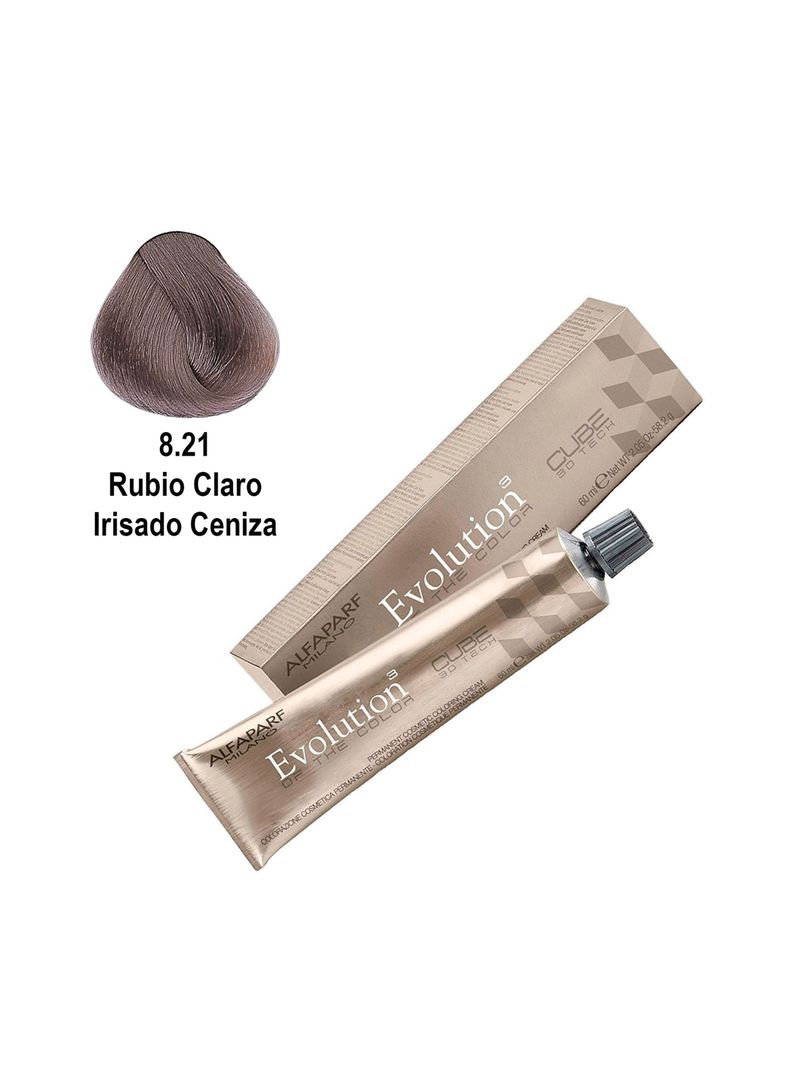 Tintura Profesional Para Cabello Alfaparf Evolution N° 8.21-1