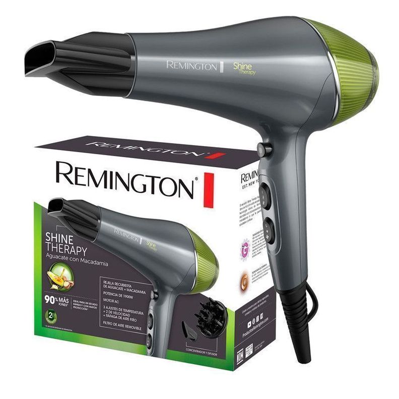 Secador pelo iónico profesional 2200W Remington-2