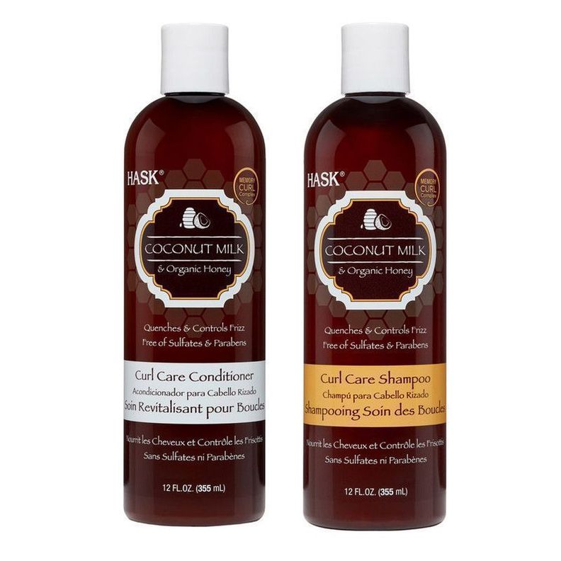 Shampoo + Acondicionador Pelo Crespo Hask-0