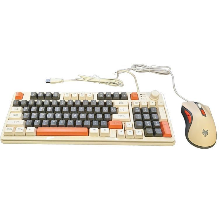 Teclado K82 + Mouse Para PC Gamer Con Luces LED RGB-3