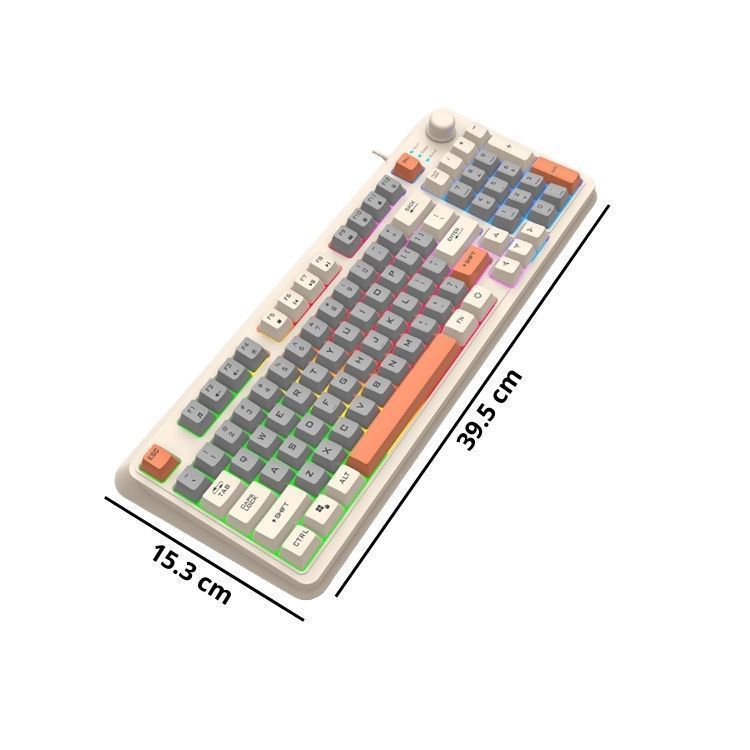 Teclado K82 + Mouse Para PC Gamer Con Luces LED RGB-4