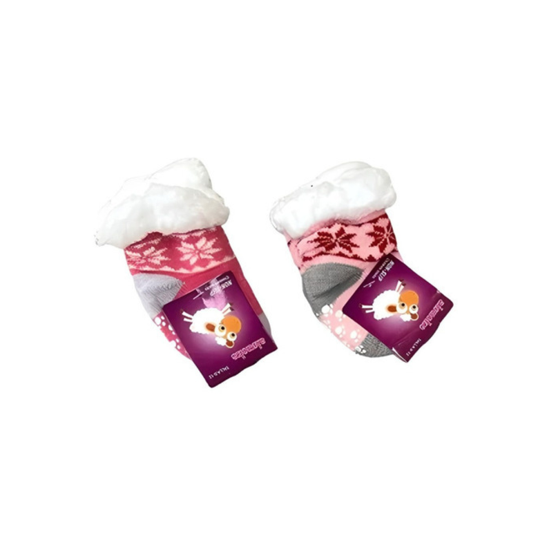 Pack 3 Pares Calcetines Antideslizante Interior Con Chiporro Baby Niña -1