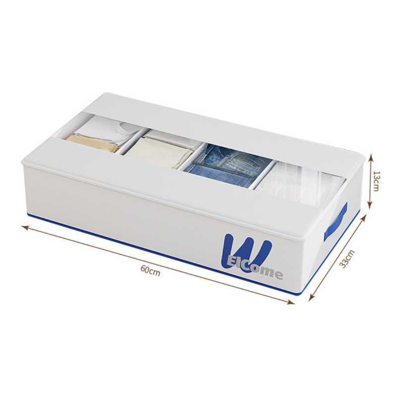 Organizador De Ropa Plegable Bajo Cama 60x33CM Impermeable-1