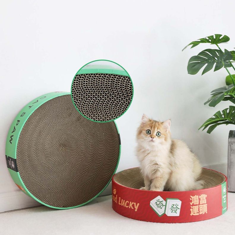Cama Rascadora Almohadilla Para Gatos Mascota 41cm-4