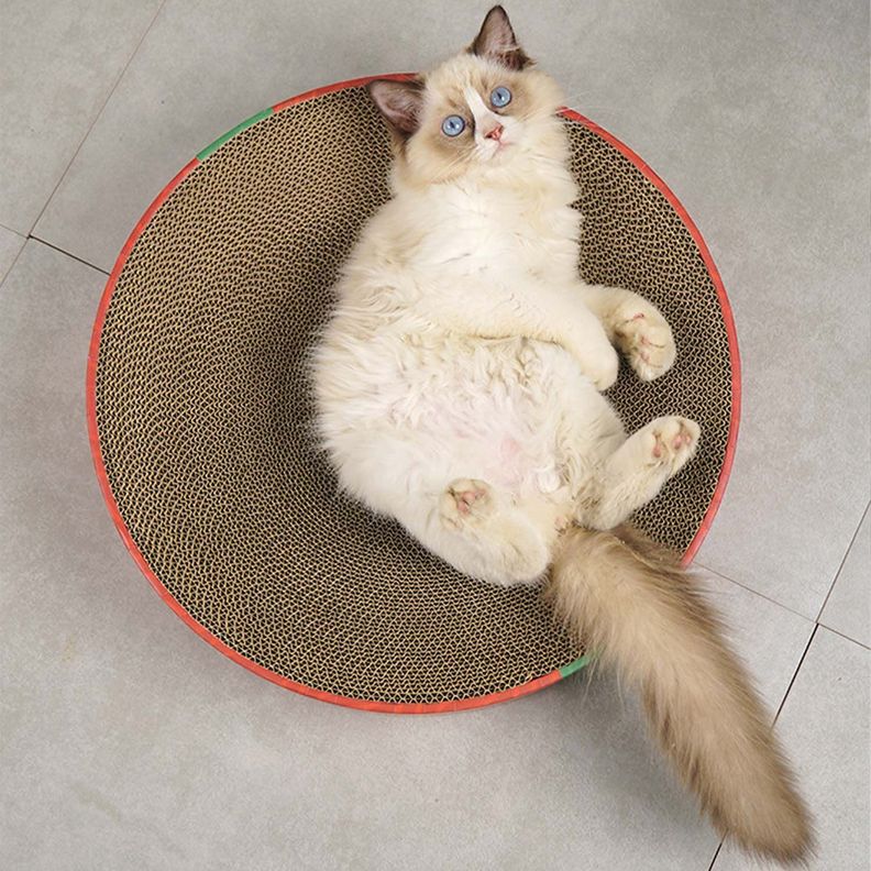 Cama Rascadora Almohadilla Para Gatos Mascota 41cm-5