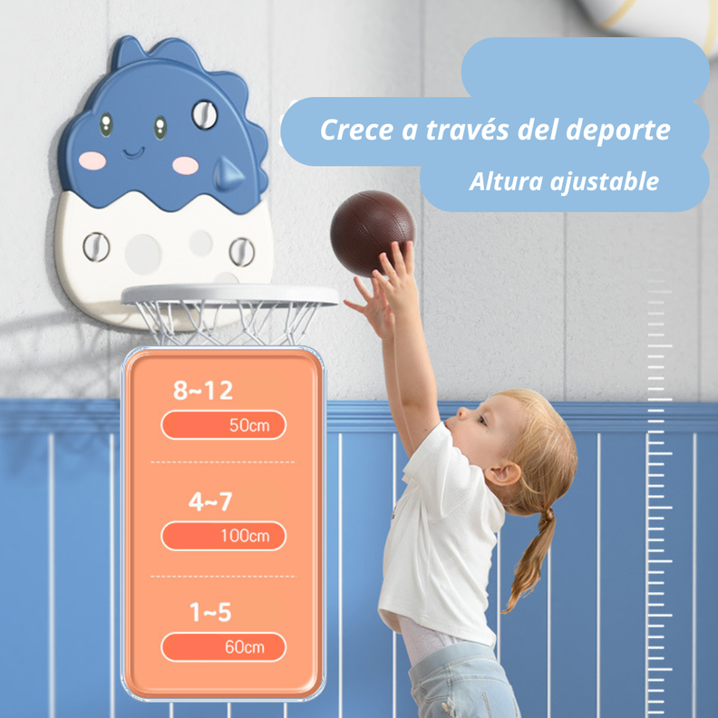 Aro De Basketball Para Niños Dinosaurio Infantil Ajustable-1