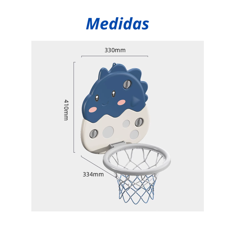 Aro De Basketball Para Niños Dinosaurio Infantil Ajustable-4