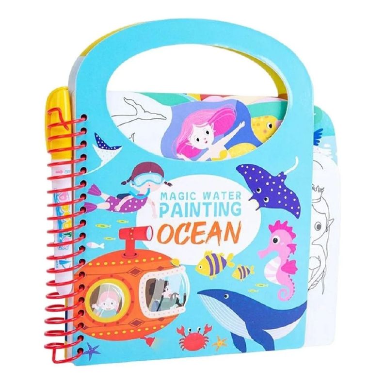 Libro Magico Cuaderno Didactico Ninos Para Pintar Con Agua